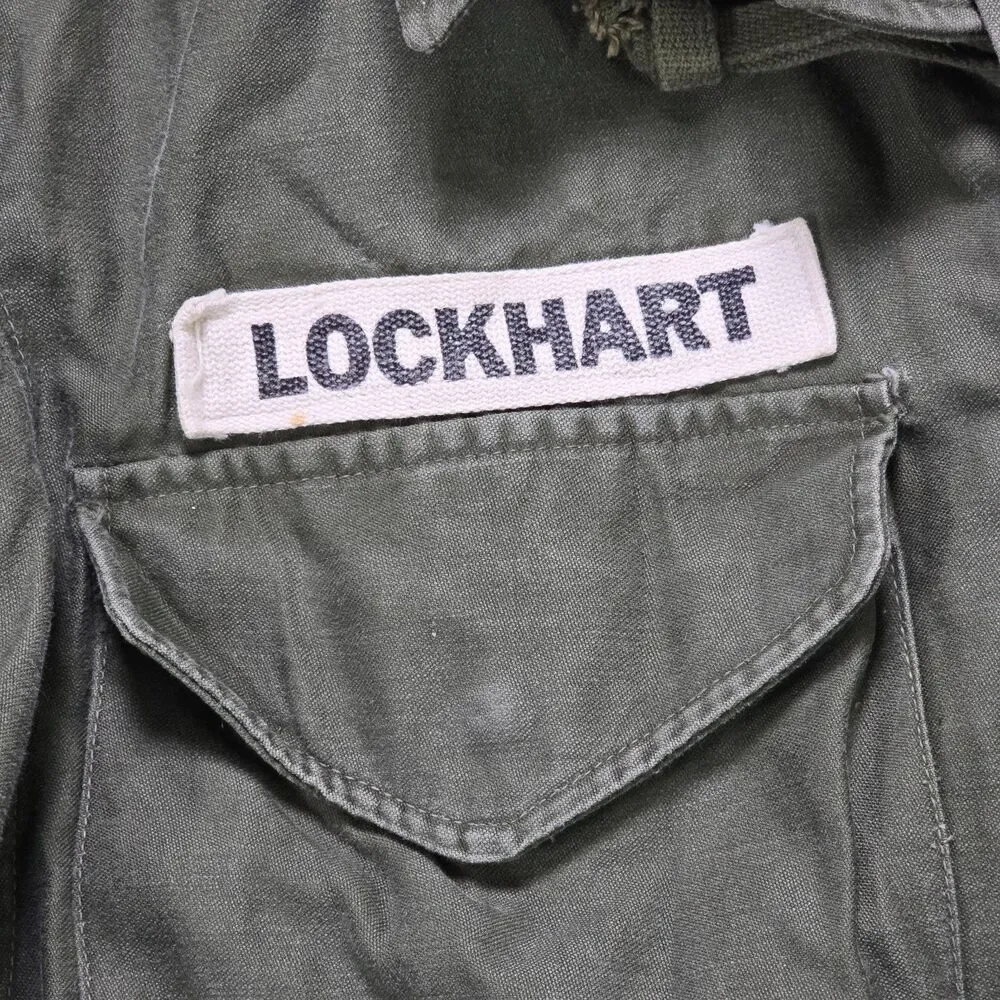 VTG 1957 US Army M51 Field Jacket Small Long 6th Army Patched M-1951 OG-107 Coat